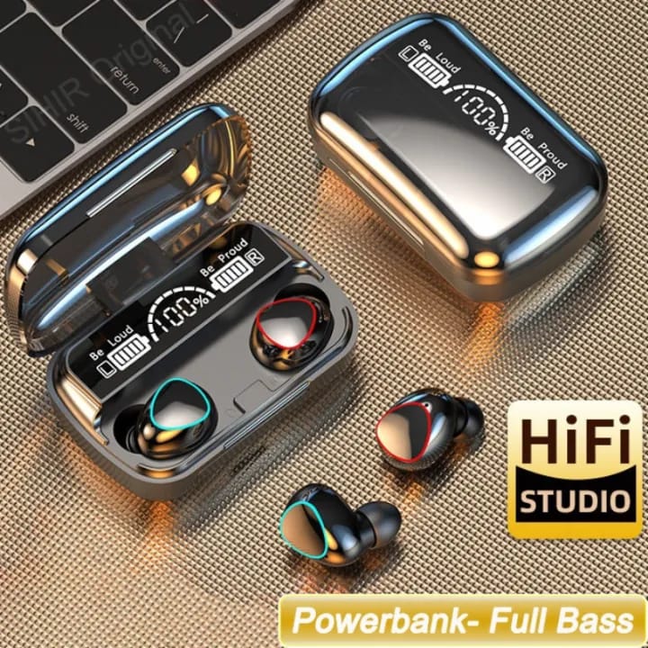New M10 Earbuds TWS Bluetooth Headphones 350mAh Charging Box Wireless Earphones With Microphone 9D Air buds Stereo Sports Waterproof Ear buds Headset